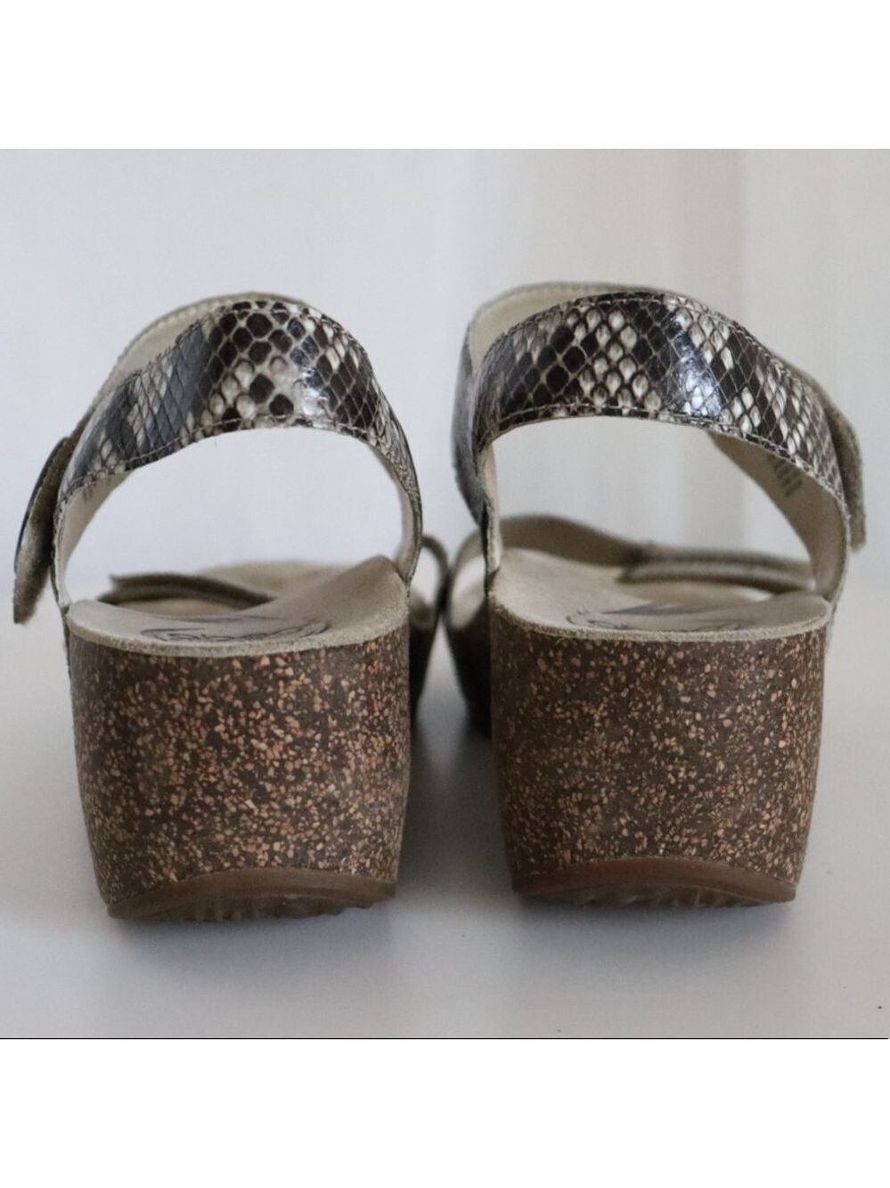 ABEO B.I.O.system “Una Metatarsal” Snake Skin Print Wedge Sandals - Picture 7 of 16